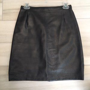 Faux Leather Mini Skirt